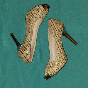 Gold 4 inch Heels